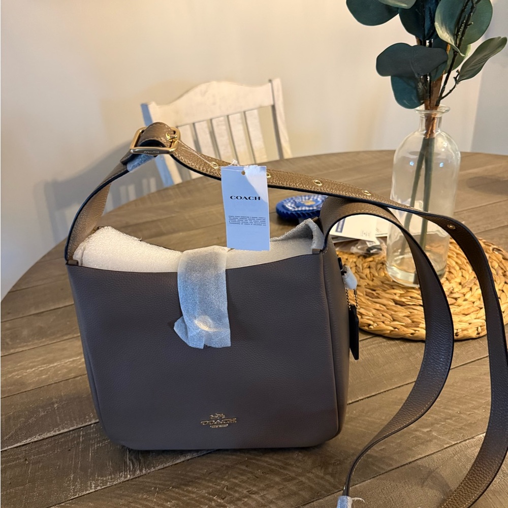 Coach Leather Hadley File Bag